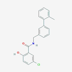 molecular formula C21H18ClNO2 B12598199 5-Chloro-2-hydroxy-N-[(2'-methyl[1,1'-biphenyl]-3-yl)methyl]benzamide CAS No. 648923-93-7