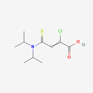 molecular formula C10H16ClNO2S B1259821 2-Chloro-4-[di(propan-2-yl)amino]-4-sulfanylidenebut-2-enoic acid 