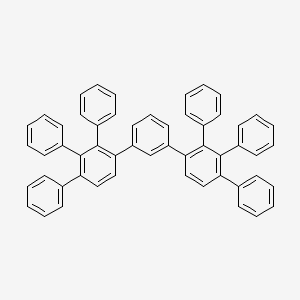 molecular formula C54H38 B12598219 1,2,3-Triphenyl-4-[3-(2,3,4-triphenylphenyl)phenyl]benzene CAS No. 643767-46-8