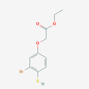 molecular formula C10H11BrO3S B12598228 Ethyl (3-bromo-4-sulfanylphenoxy)acetate CAS No. 648439-25-2