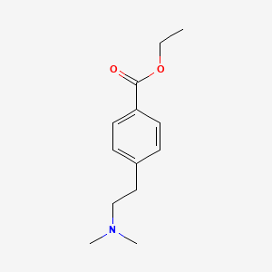 molecular formula C13H19NO2 B12598235 Ethyl 4-[2-(dimethylamino)ethyl]benzoate CAS No. 910044-15-4