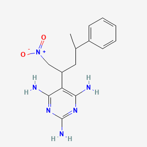 5-(1-Nitro-4-phenylpentan-2-yl)pyrimidine-2,4,6-triamine