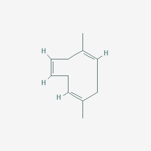 molecular formula C12H18 B1259826 (1Z,4Z,7Z)-1,7-dimethylcyclodeca-1,4,7-triene 