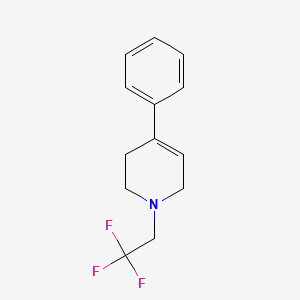 molecular formula C13H14F3N B12598303 4-Phenyl-1-(2,2,2-trifluoroethyl)-1,2,3,6-tetrahydropyridine CAS No. 651321-22-1