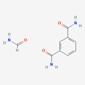 molecular formula C9H11N3O3 B12598335 Benzene-1,3-dicarboxamide;formamide CAS No. 629670-48-0