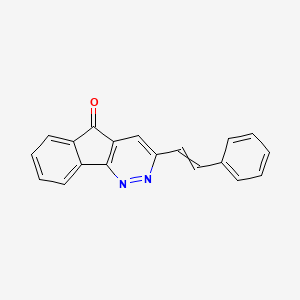 3-(2-Phenylethenyl)-5H-indeno[1,2-c]pyridazin-5-one