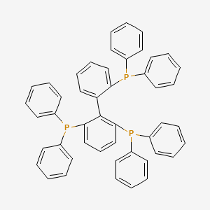 molecular formula C48H37P3 B12598354 Phosphine, [1,1'-biphenyl]-2,2',6-triyltris[diphenyl- CAS No. 651022-13-8