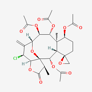 molecular formula C28H35ClO12 B1259836 Fragilide J 