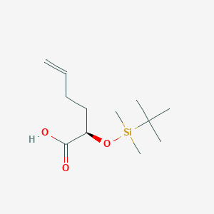 5-Hexenoic acid, 2-[[(1,1-dimethylethyl)dimethylsilyl]oxy]-, (2R)-