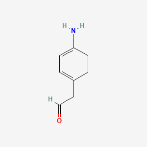 molecular formula C8H9NO B1259842 2-(4-Aminophenyl)acetaldehyde CAS No. 204838-36-8