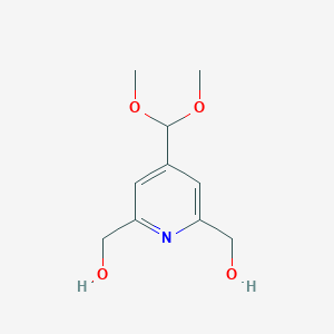 [4-(Dimethoxymethyl)pyridine-2,6-diyl]dimethanol