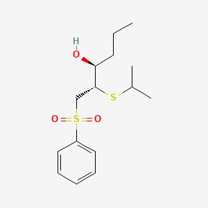 (2S,3S)-1-(Benzenesulfonyl)-2-[(propan-2-yl)sulfanyl]hexan-3-ol