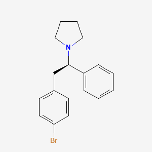 1-[(1R)-2-(4-bromophenyl)-1-phenylethyl]pyrrolidine