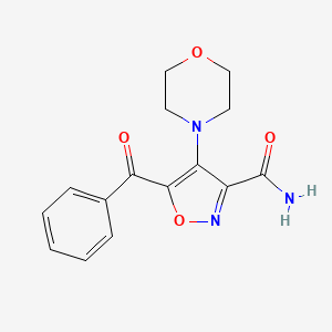 3-Isoxazolecarboxamide, 5-benzoyl-4-(4-morpholinyl)-