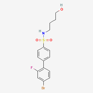 [1,1'-Biphenyl]-4-sulfonamide, 4'-bromo-2'-fluoro-N-(4-hydroxybutyl)-