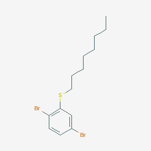 1,4-Dibromo-2-(octylsulfanyl)benzene