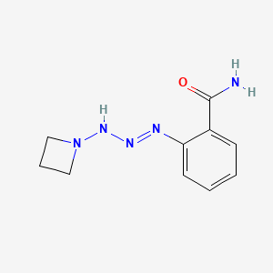 2-[(1E)-3-(Azetidin-1-yl)triaz-1-en-1-yl]benzamide