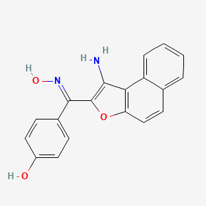 Methanone, (1-aminonaphtho[2,1-b]furan-2-yl)(4-hydroxyphenyl)-, oxime