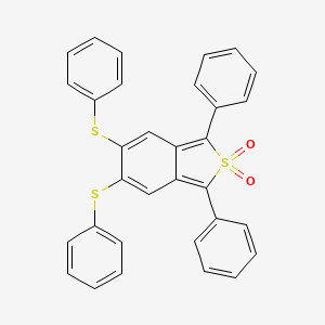 1,3-Diphenyl-5,6-bis(phenylsulfanyl)-2H-2-benzothiophene-2,2-dione