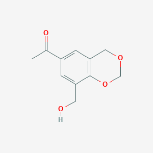 Ethanone, 1-[8-(hydroxymethyl)-4H-1,3-benzodioxin-6-yl]-