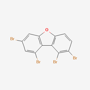 molecular formula C12H4Br4O B12598555 1,2,7,9-Tetrabromo-dibenzofuran CAS No. 617707-70-7