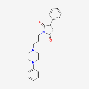 2,5-Pyrrolidinedione, 3-phenyl-1-[3-(4-phenyl-1-piperazinyl)propyl]-