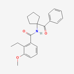 N-(1-Benzoylcyclopentyl)-2-ethyl-3-methoxybenzamide