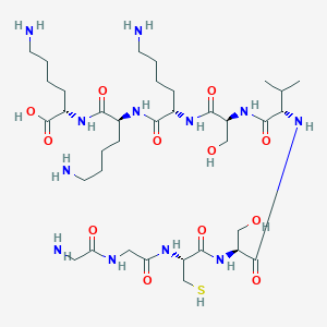 Glycylglycyl-L-cysteinyl-L-seryl-L-valyl-L-seryl-L-lysyl-L-lysyl-L-lysine