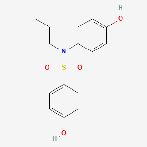 4-Hydroxy-N-(4-hydroxyphenyl)-N-propylbenzene-1-sulfonamide