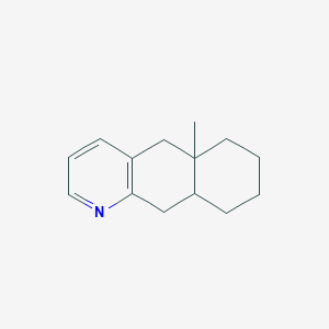 molecular formula C14H19N B12598594 5a-Methyl-5,5a,6,7,8,9,9a,10-octahydrobenzo[g]quinoline CAS No. 874947-87-2