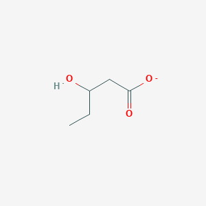 molecular formula C5H9O3- B1259860 3-Hydroxyvalerate 