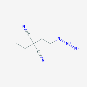 molecular formula C7H9N5 B12598634 Propanedinitrile, (2-azidoethyl)ethyl- CAS No. 649759-73-9