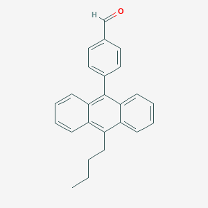 molecular formula C25H22O B12598636 4-(10-Butylanthracen-9-YL)benzaldehyde CAS No. 650141-50-7