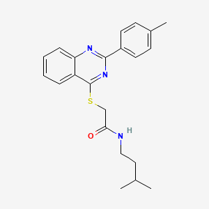 Acetamide,N-(3-methylbutyl)-2-[[2-(4-methylphenyl)-4-quinazolinyl]thio]-