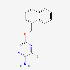 Pyrazinamine, 3-bromo-5-(1-naphthalenylmethoxy)-