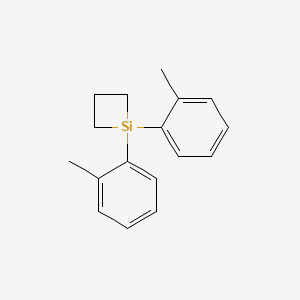 molecular formula C17H20Si B12598673 1,1-Bis(2-methylphenyl)siletane CAS No. 646522-61-4