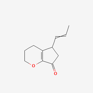 5-(Prop-1-en-1-yl)-3,4,5,6-tetrahydrocyclopenta[b]pyran-7(2H)-one