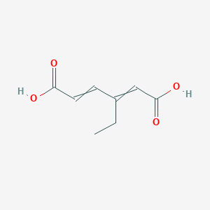 3-Ethylhexa-2,4-dienedioic acid