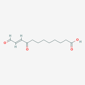 molecular formula C12H18O4 B1259871 9,12-Dioxo-10-dodecenoic acid 