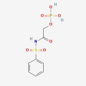 [2-(Benzenesulfonamido)-2-oxoethyl] dihydrogen phosphate