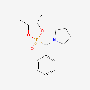 Phosphonic acid, (phenyl-1-pyrrolidinylmethyl)-, diethyl ester