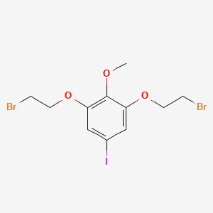 1,3-Bis(2-bromoethoxy)-5-iodo-2-methoxybenzene