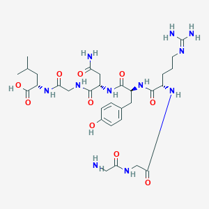 Glycylglycyl-N~5~-(diaminomethylidene)-L-ornithyl-L-tyrosyl-L-asparaginylglycyl-L-leucine