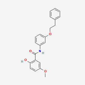 molecular formula C22H21NO4 B12598799 2-Hydroxy-5-methoxy-N-[3-(2-phenylethoxy)phenyl]benzamide CAS No. 648924-36-1