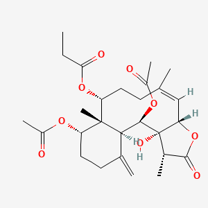 molecular formula C27H38O9 B1259882 junceellolide E 
