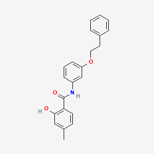 2-Hydroxy-4-methyl-N-[3-(2-phenylethoxy)phenyl]benzamide