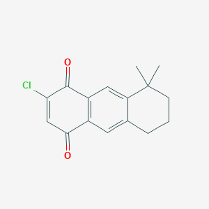 2-Chloro-8,8-dimethyl-5,6,7,8-tetrahydroanthracene-1,4-dione