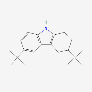 molecular formula C20H29N B12598840 3,6-DI-Tert-butyl-2,3,4,9-tetrahydro-1H-carbazole CAS No. 644979-50-0