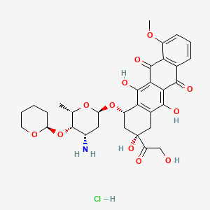 molecular formula C32H38ClNO12 B1259888 Pirarubicin hydrochloride CAS No. 95343-20-7