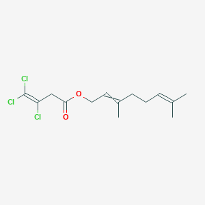 molecular formula C14H19Cl3O2 B12598887 3,7-Dimethylocta-2,6-dien-1-yl 3,4,4-trichlorobut-3-enoate CAS No. 648917-93-5